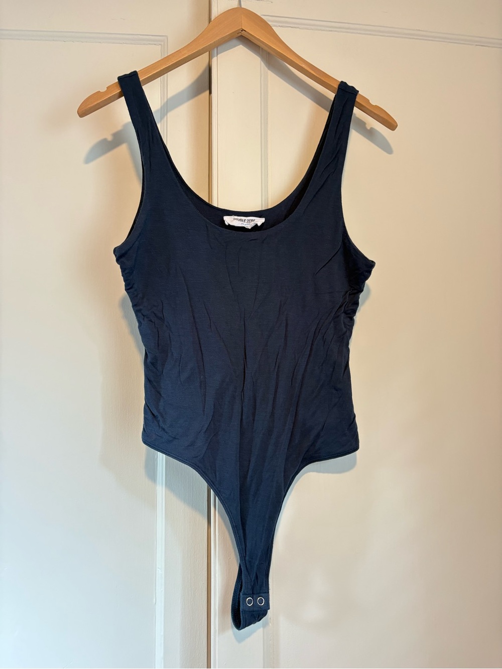Double Zero Super Soft Navy Tank Bodysuit